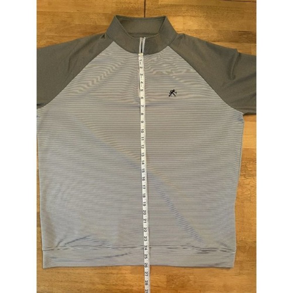 Peter Millar Gray Golf Pullover Half Zip Shirt Sw… - image 4